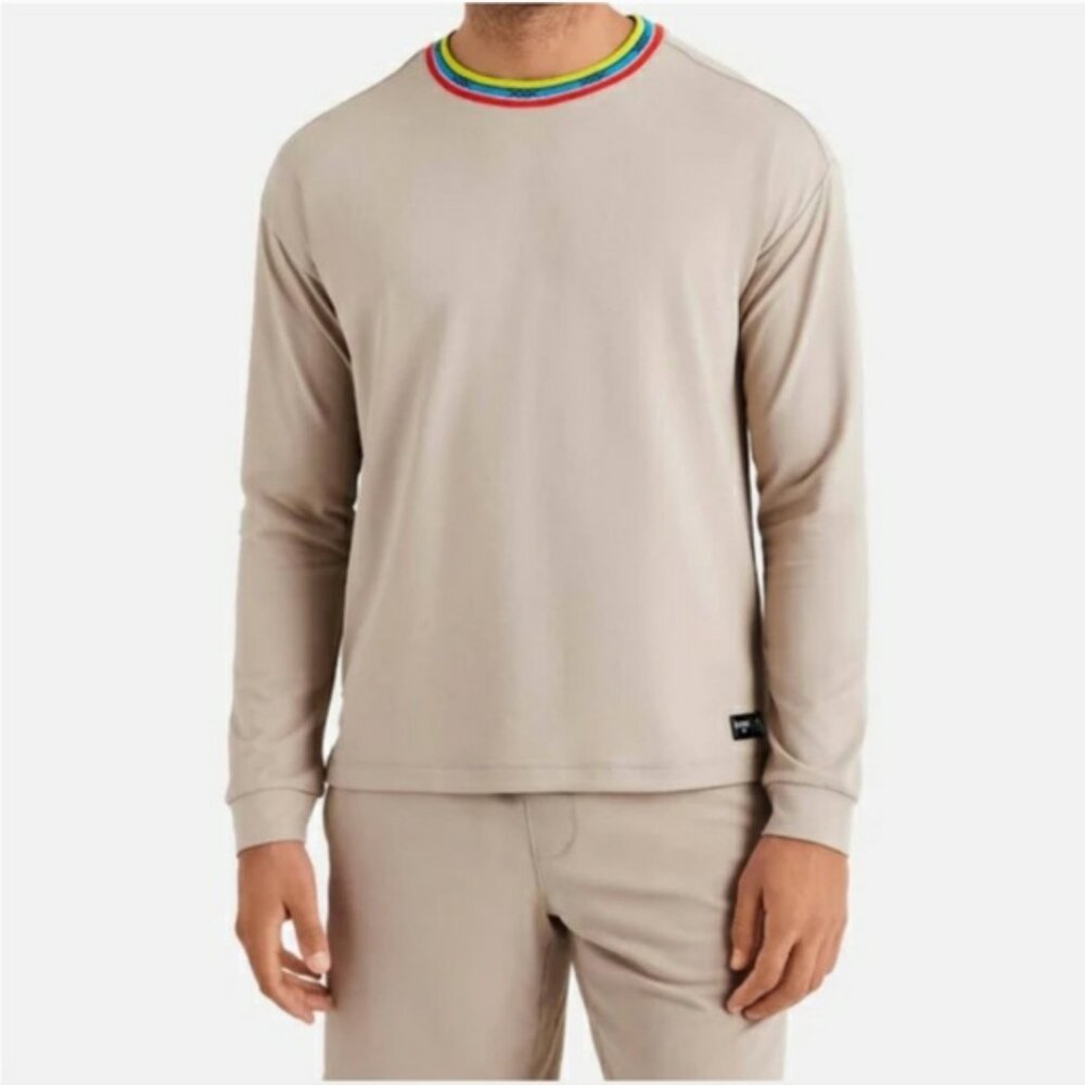 Rhone Retro Session Mock Neck Long Sleeve Shirt SIZE XXL
